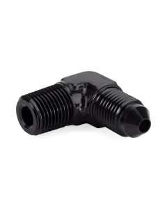 AN3 Male to 1/8" NPT Male 90° Fixed Elbow Adapter HEL Aluminium