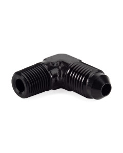 AN4 Male to 1/8" NPT Male 90° Fixed Elbow Adapter HEL Aluminium