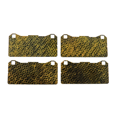 Carbon Fibre Brake Pad Shims for Aston Martin Vantage 4.3 and 4.7 with Brembo calipers 2004-