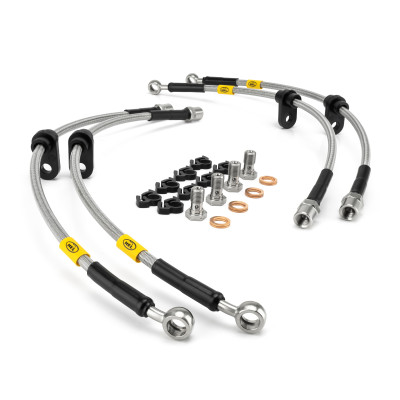 Volkswagen Golf MK7 All Models excluding GTi & R 2012- Brake Lines HEL Stainless Steel Braided